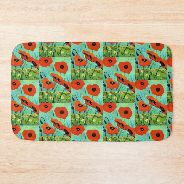 Item preview, POPPIES LIGHT BLUE SKY VAN GOGH STYLE designed and sold by sailorsam1805.