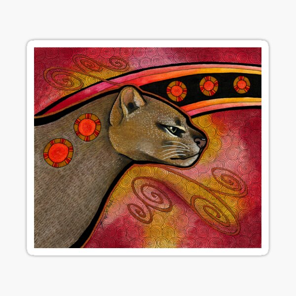 Jaguarundi as Animal Teacher Sticker