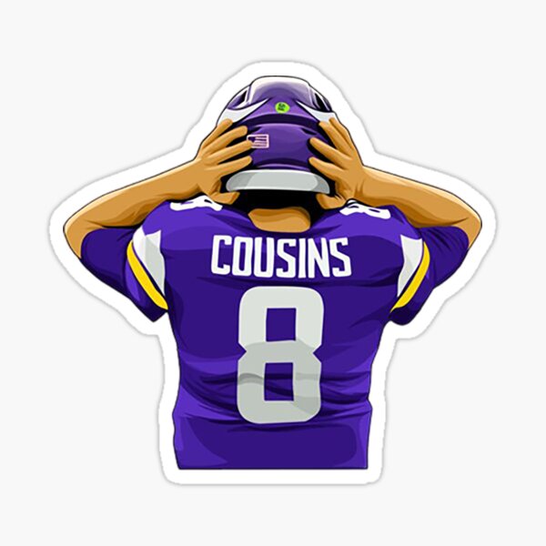 Minnesota Vikings Kirk Cousins #8 Purple Boys Youth Football Jersey NWT