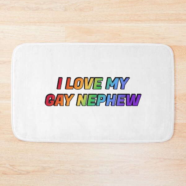 Item preview, I love my gay nephew - Pride rainbow colors designed and sold by Inspirationmotivation.