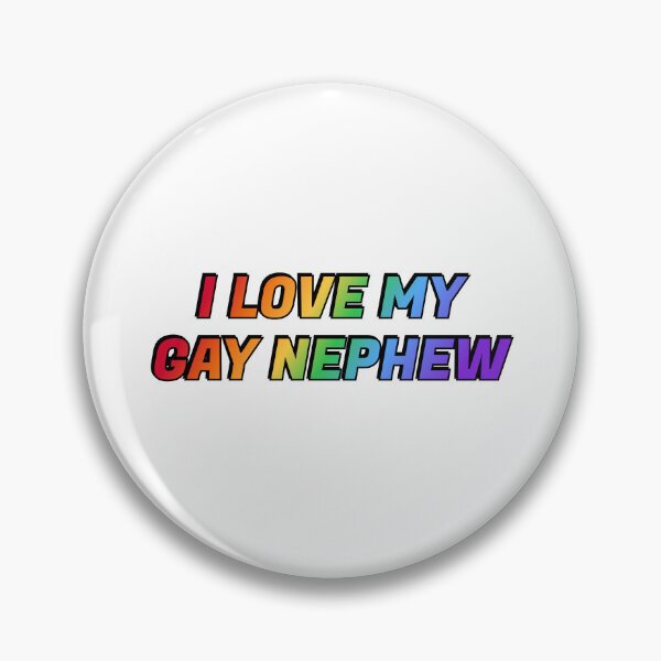 Item preview, I love my gay nephew - Pride rainbow colors designed and sold by Inspirationmotivation.