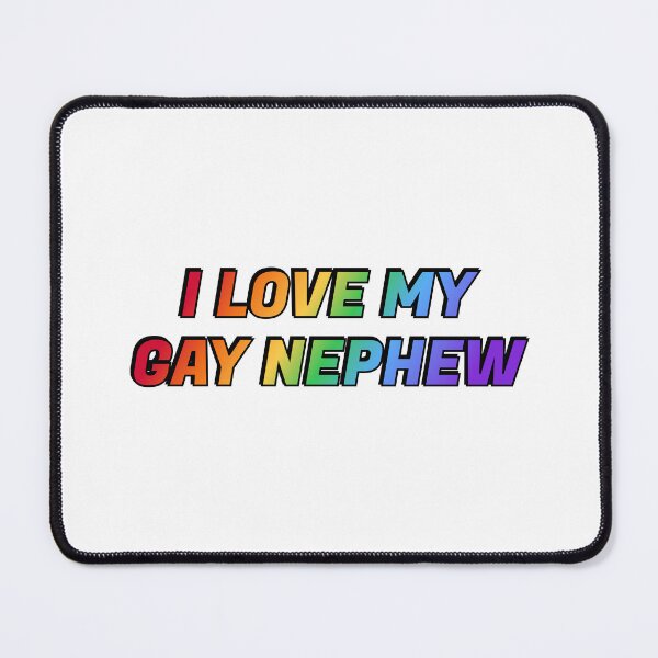 Item preview, I love my gay nephew - Pride rainbow colors designed and sold by Inspirationmotivation.