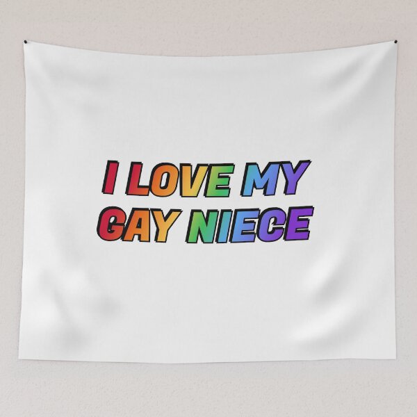 Item preview, I love my gay niece - Pride rainbow colors designed and sold by Inspirationmotivation.