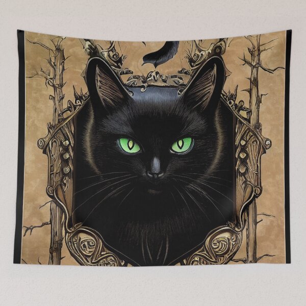 Item preview, Black Cat Family Crest designed and sold by Ironicdoll.