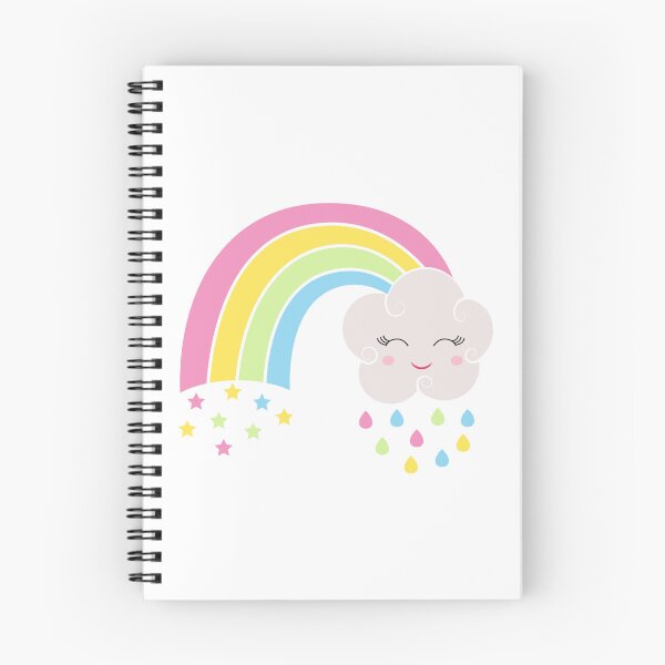 Item preview, Kawaii Rainbow with Cloud - Cute Kawaii designed and sold by ReesDesigns.