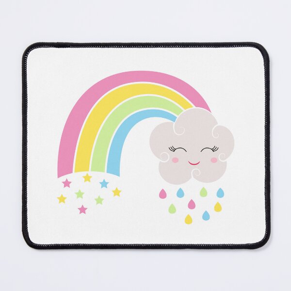 Item preview, Kawaii Rainbow with Cloud - Cute Kawaii designed and sold by ReesDesigns.