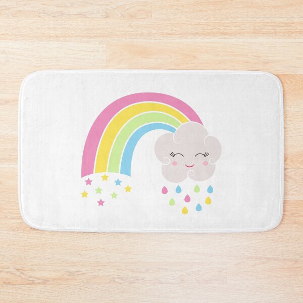 Item preview, Kawaii Rainbow with Cloud - Cute Kawaii designed and sold by ReesDesigns.