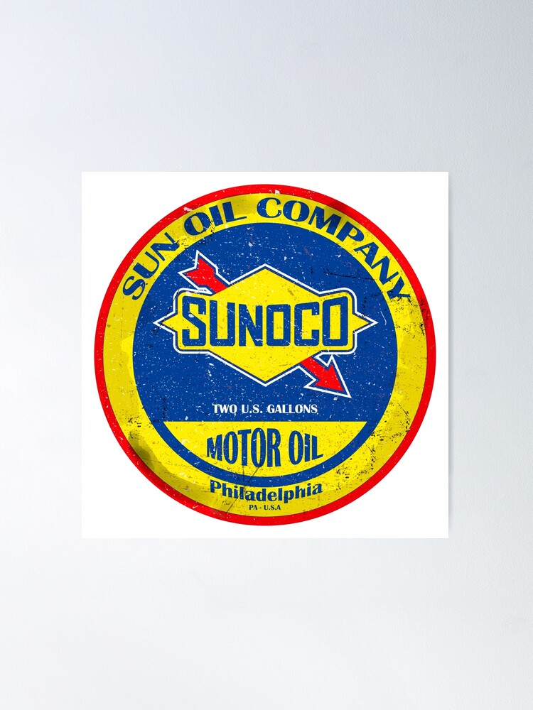 ビンテージ SUNOCO OIL オイル バナー ストアディスプレイ 看板 - 雑貨