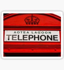 Telephone Booth Sign Sticker
