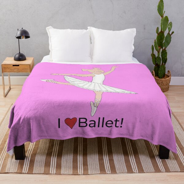 Item preview, I love Ballet, charming pig ballet dancer, white tutu, pink, ballet designed and sold by PiggingJapan.