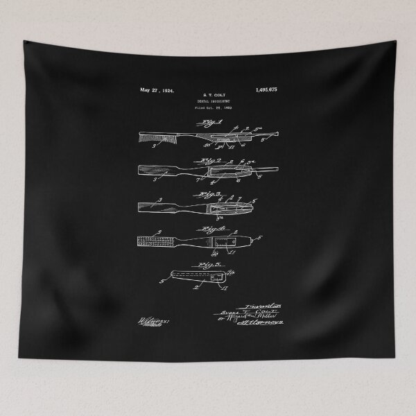 Item preview, Toothbrush Patent - S. T. COLT - October 26, 1923 - White Version designed and sold by Aliasandco.