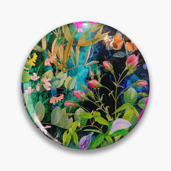 Artikelvorschau, Blumenblüten und Blumen exotischer Garten, Rosen und Blumen, botanisches Muster, Blumenillustration, Pflanzenmuster, schwarz-grünes Blumenmuster entworfen und verkauft von ZeinabTaha.
