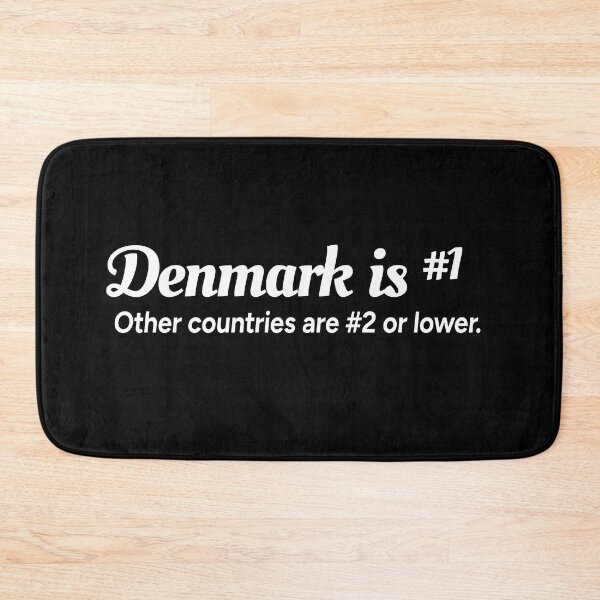 Item preview, Denmark is number 1. Other countries are number 2 or lower. designed and sold by redacteddesign.
