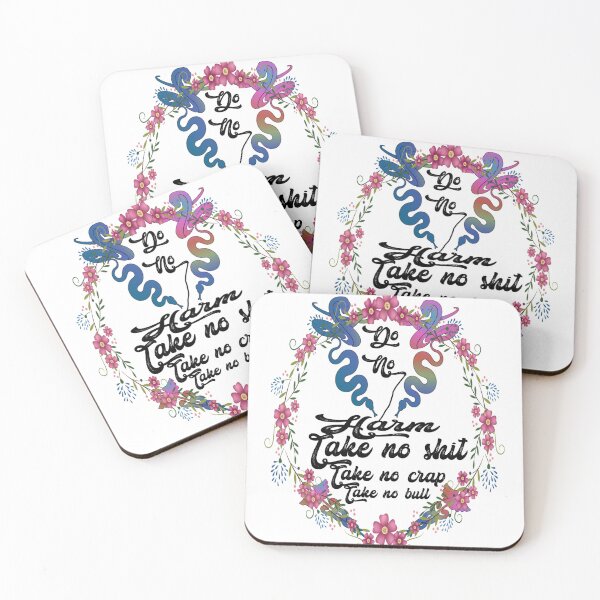 Item preview, Do no harm take no shit take no crap take no bull,,floral,V887.  designed and sold by Chakilogy.