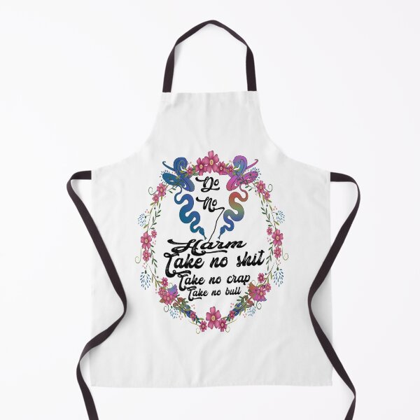 Item preview, Do no harm take no shit take no crap take no bull,,floral,V887.  designed and sold by Chakilogy.