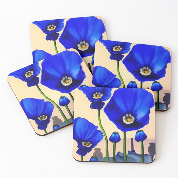 Item preview, STYLISH BLUE POPPY  designed and sold by sailorsam1805.
