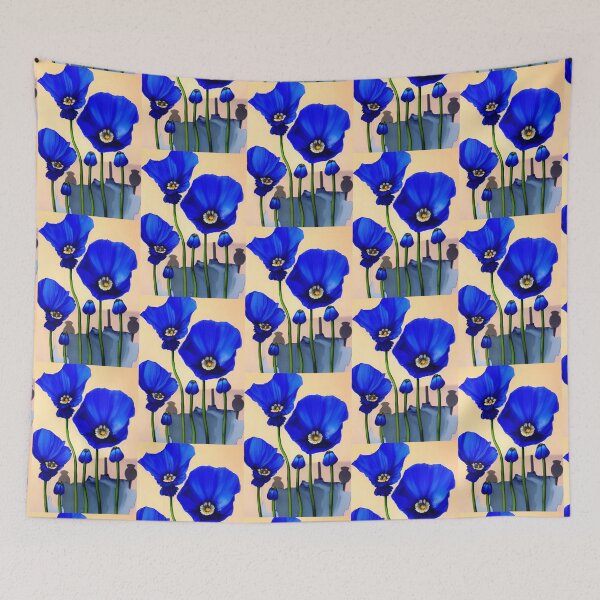 Item preview, STYLISH BLUE POPPY  designed and sold by sailorsam1805.