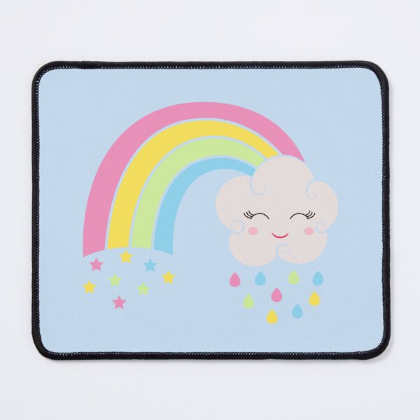 Item preview, Kawaii Rainbow with Cloud - Cute Kawaii designed and sold by ReesDesigns.