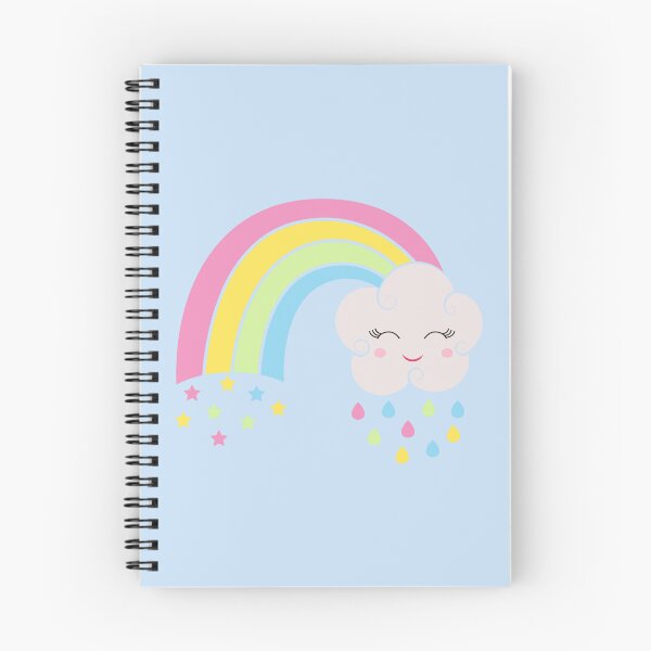 Item preview, Kawaii Rainbow with Cloud - Cute Kawaii designed and sold by ReesDesigns.