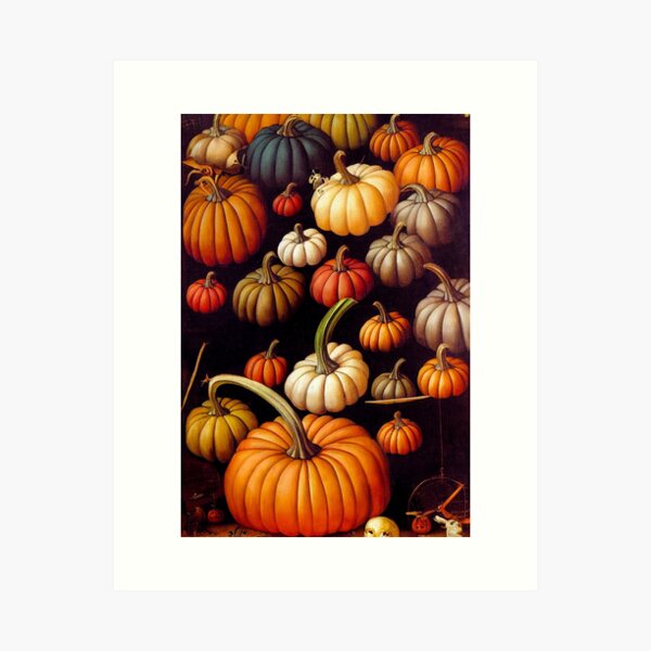 Pumpkins pattern Art Print