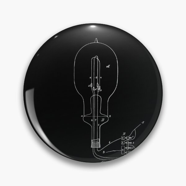 Item preview, Electric Bulb Patent - T. A. Edison - August 22, 1882 - White Version designed and sold by Aliasandco.