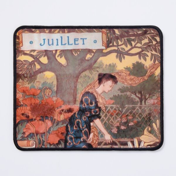 Item preview, July Eugene Grasset La Belle Jardiniere designed and sold by ThePalStore.