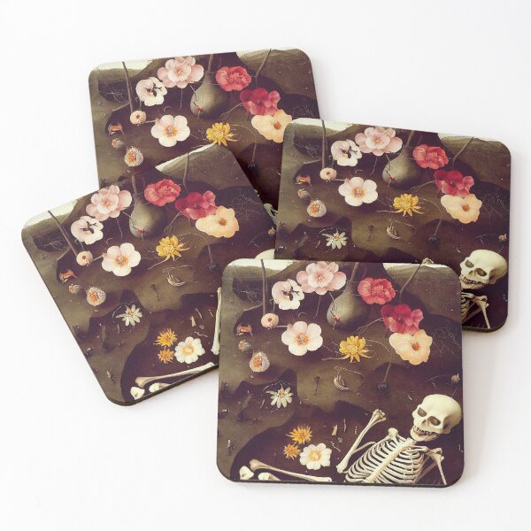 Item preview, Skeleton and Flowers designed and sold by ladarkepoque.