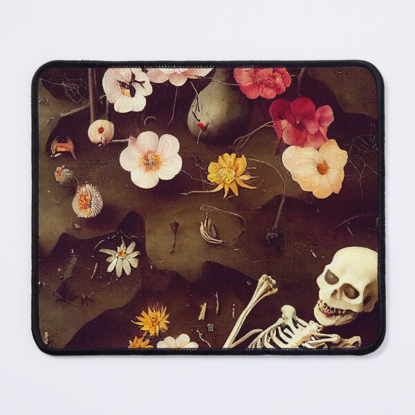 Item preview, Skeleton and Flowers designed and sold by ladarkepoque.