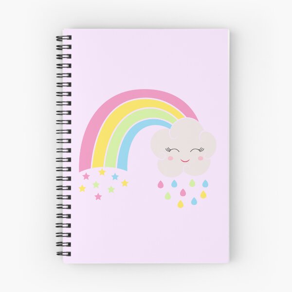 Item preview, Kawaii Rainbow with Cloud - Cute Kawaii designed and sold by ReesDesigns.
