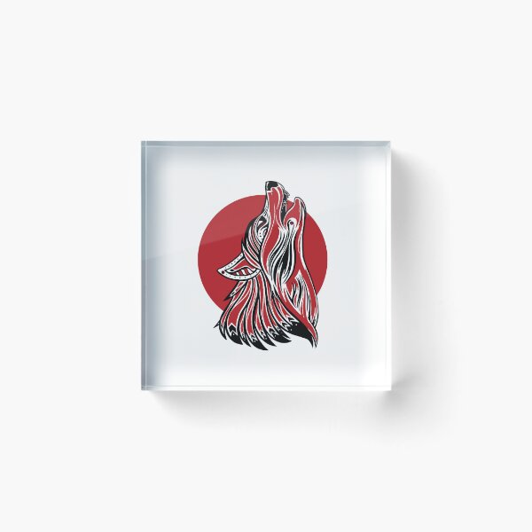 Item preview, Wolf howling at the moon designed and sold by DerSenat.