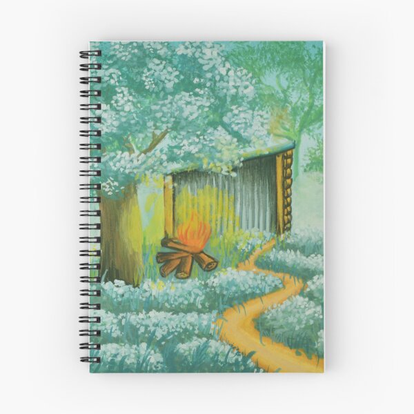 Item preview, The oak hut no. 5 - Secret garden - Gouache painting designed and sold by WanderingGraha.