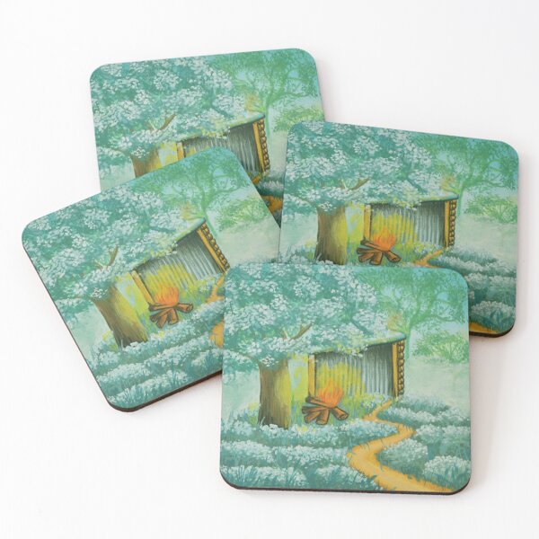 Item preview, The oak hut no. 5 - Secret garden - Gouache painting designed and sold by WanderingGraha.