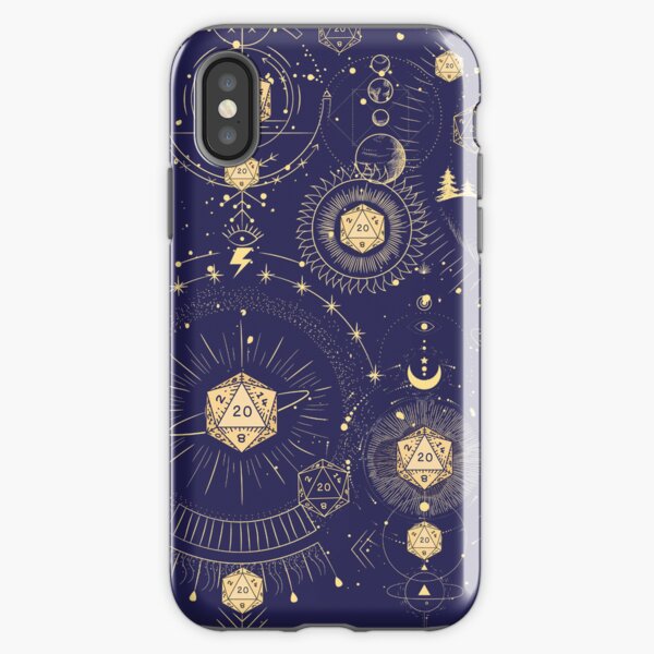 Item preview, DND CELESTIAL DICE, D20 Stars constellations pattern night sky designed and sold by DungeonAtelier.