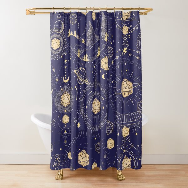Item preview, DND CELESTIAL DICE, D20 Stars constellations pattern night sky designed and sold by DungeonAtelier.
