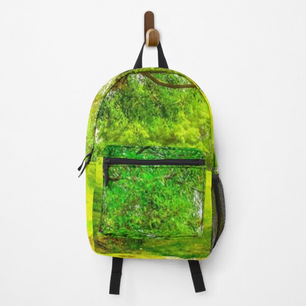 Item preview, Beautiful green landscape with green trees and mountain at sunset art designed and sold by BEAUTY ⭐⭐⭐⭐⭐.