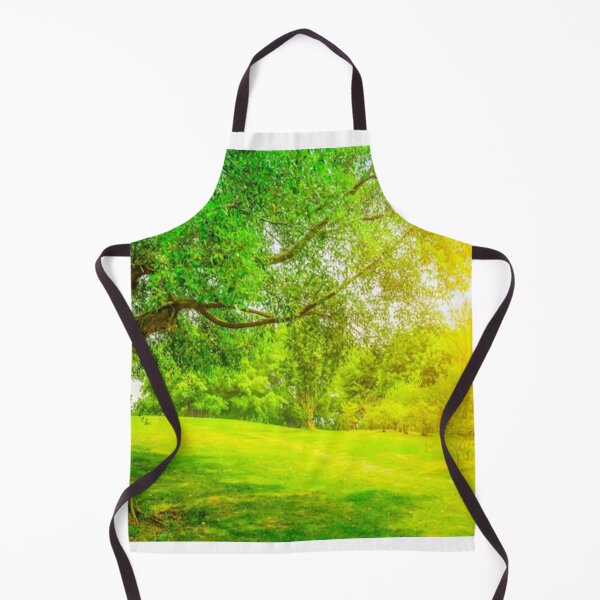 Item preview, Beautiful green landscape with green trees and mountain at sunset art designed and sold by BEAUTY ⭐⭐⭐⭐⭐.