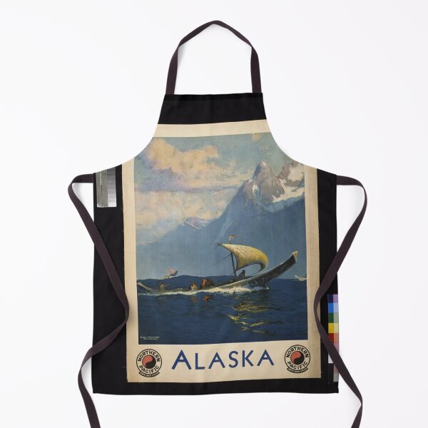 Item preview, Alaska travel poster vintage designed and sold by Selvadesigns.