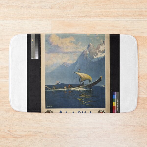 Item preview, Alaska travel poster vintage designed and sold by Selvadesigns.