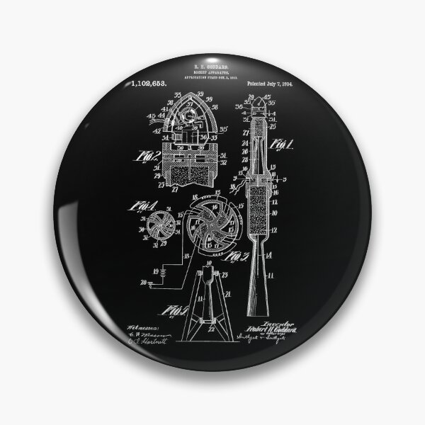 Item preview, Patent De La Fusee - R. H. Goddard - July 7, 1914 - White Version designed and sold by Aliasandco.