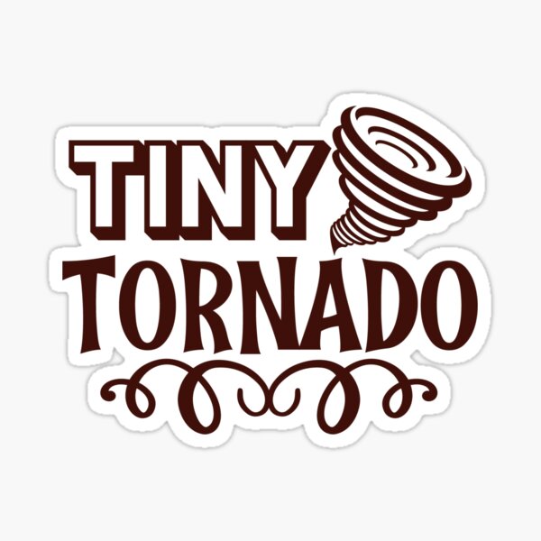 Vista previa del artículo con la obra «pequeño tornado», diseñado y vendido por Booksinstickers.
