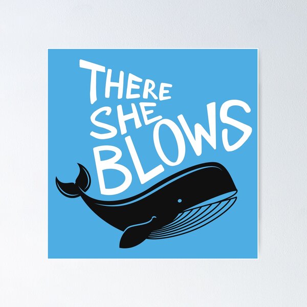 Item preview, There she blows | Hand drawn text designed and sold by Giovanni-c.