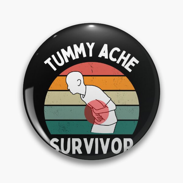 Item preview, Tummy Ache Survivor Vintage Stomachache IBS Humor Quote designed and sold by Trankix.