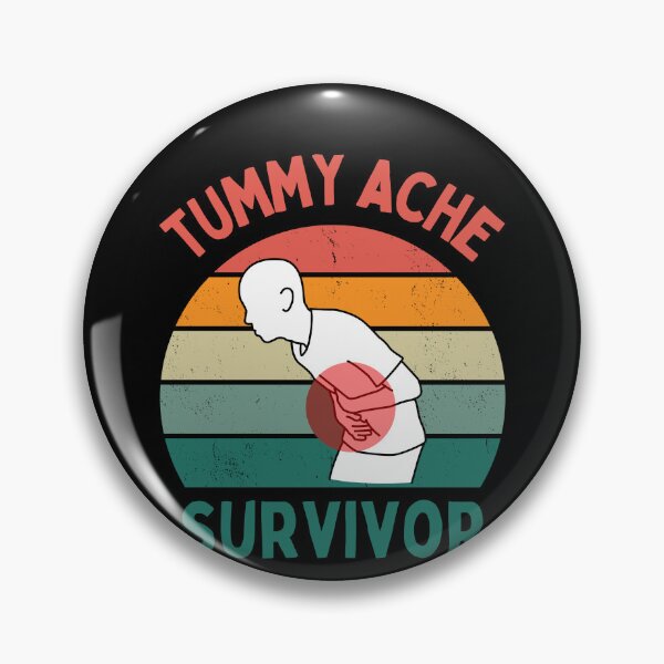 Item preview, Tummy Ache Survivor Vintage Stomachache IBS Humor Quote designed and sold by Trankix.