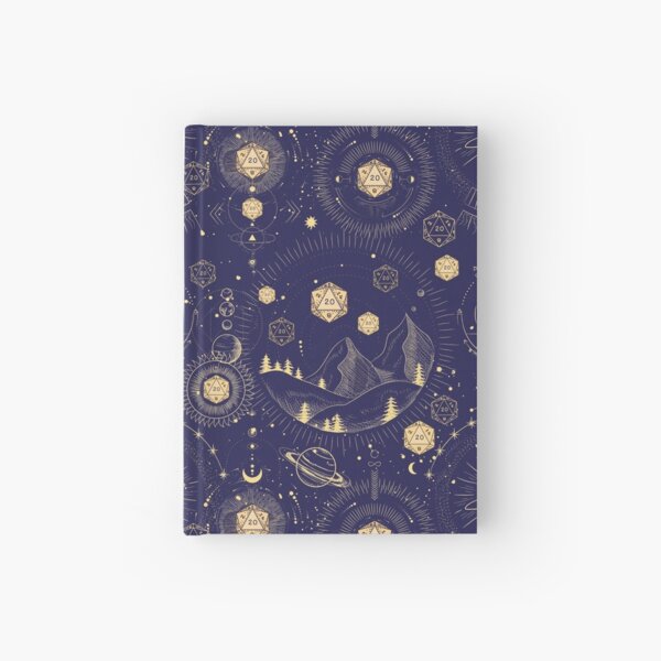 Item preview, DND CELESTIAL DICE, D20 Stars constellations pattern night sky designed and sold by DungeonAtelier.