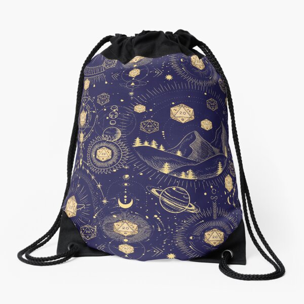 Item preview, DND CELESTIAL DICE, D20 Stars constellations pattern night sky designed and sold by DungeonAtelier.