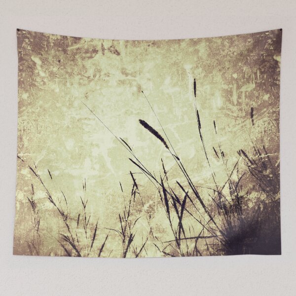 Item preview, Vintage Shabby Chic Cottagecore Aesthetic Wild Grasses with Grunge Style photo digital manipulation effect 2 of 4 designed and sold by Beachy.