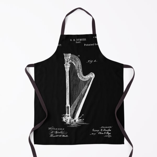 Item preview, Harp Patent - G. B. Durkee - October 7, 1890 - White Version designed and sold by Aliasandco.