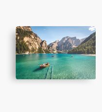 Live the Adventure - Lago Di Braies XIX Metal Print