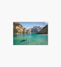 Live the Adventure - Lago Di Braies XIX Art Board Print