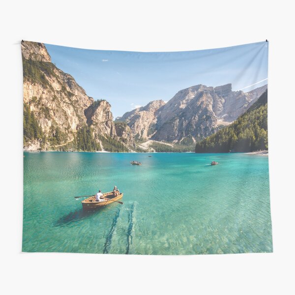 Live the Adventure - Lago Di Braies XIX Tapestry